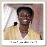 Soladoye Abiola O.
Now Adegboyega Abiola O.